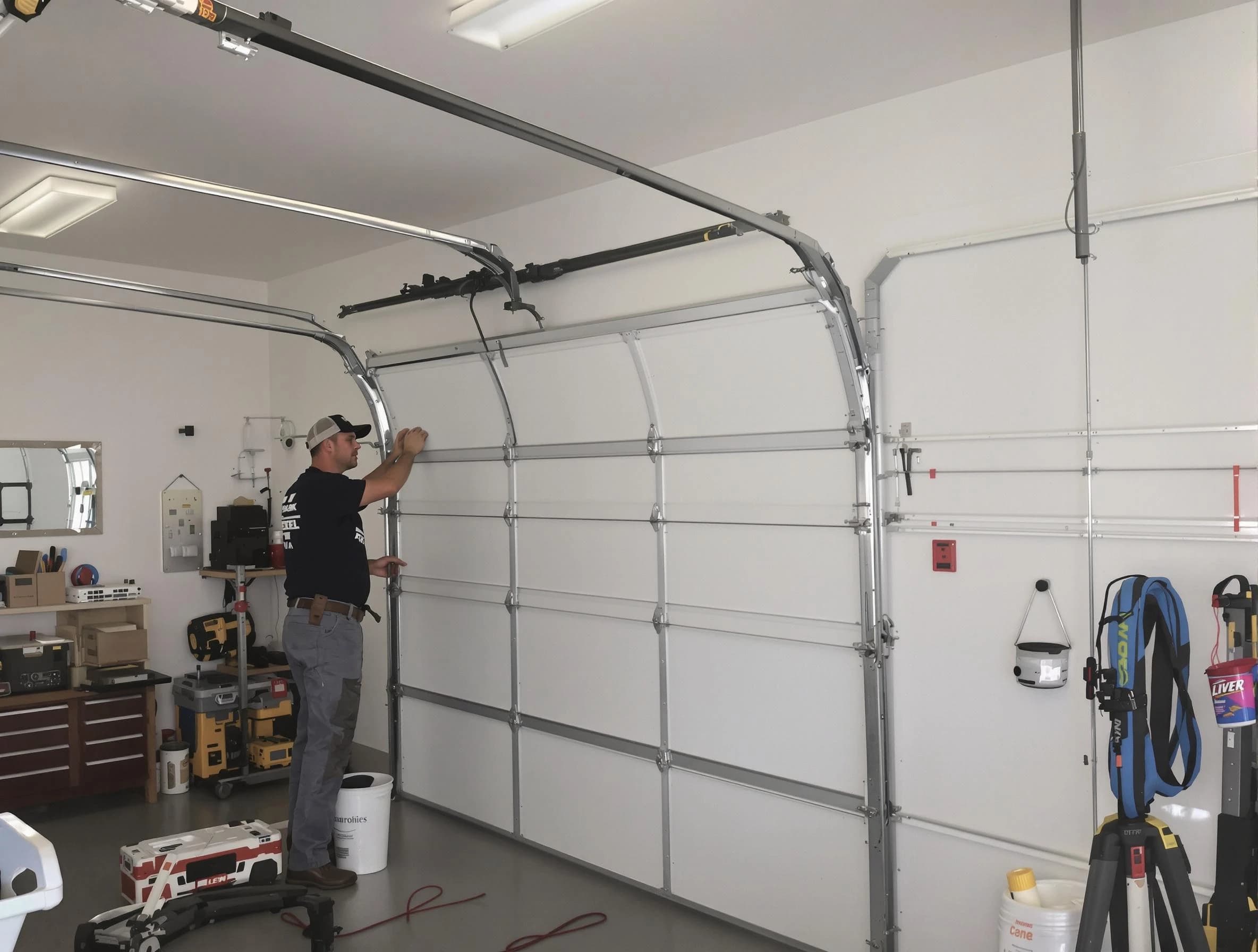 Punta Gorda Garage Door Repair team installing new garage door in Punta Gorda