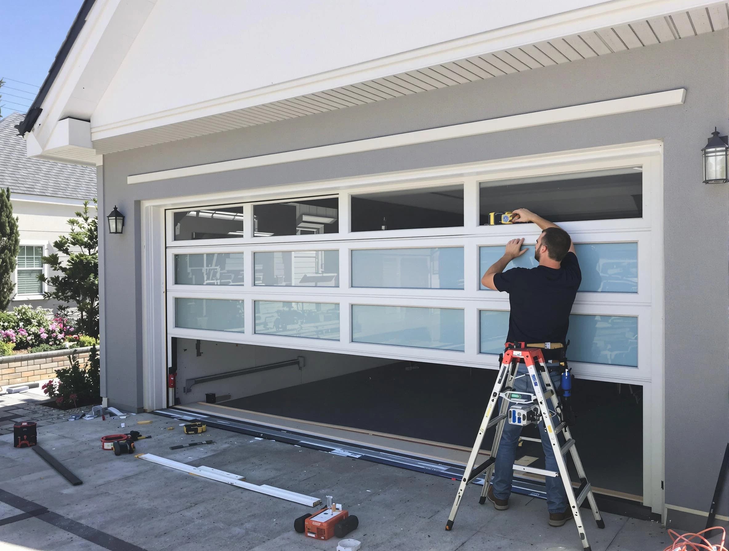 Punta Gorda Garage Door Repair team performing garage door replacement in Punta Gorda