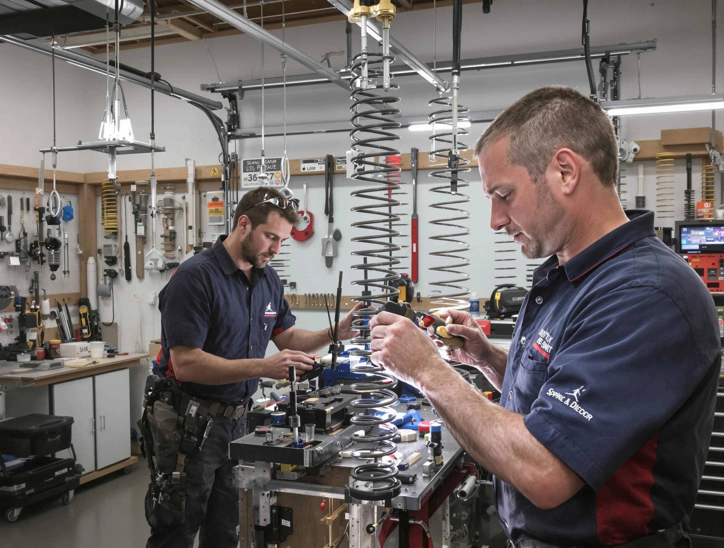 Garage door spring repair service by Punta Gorda Garage Door Repair in Punta Gorda