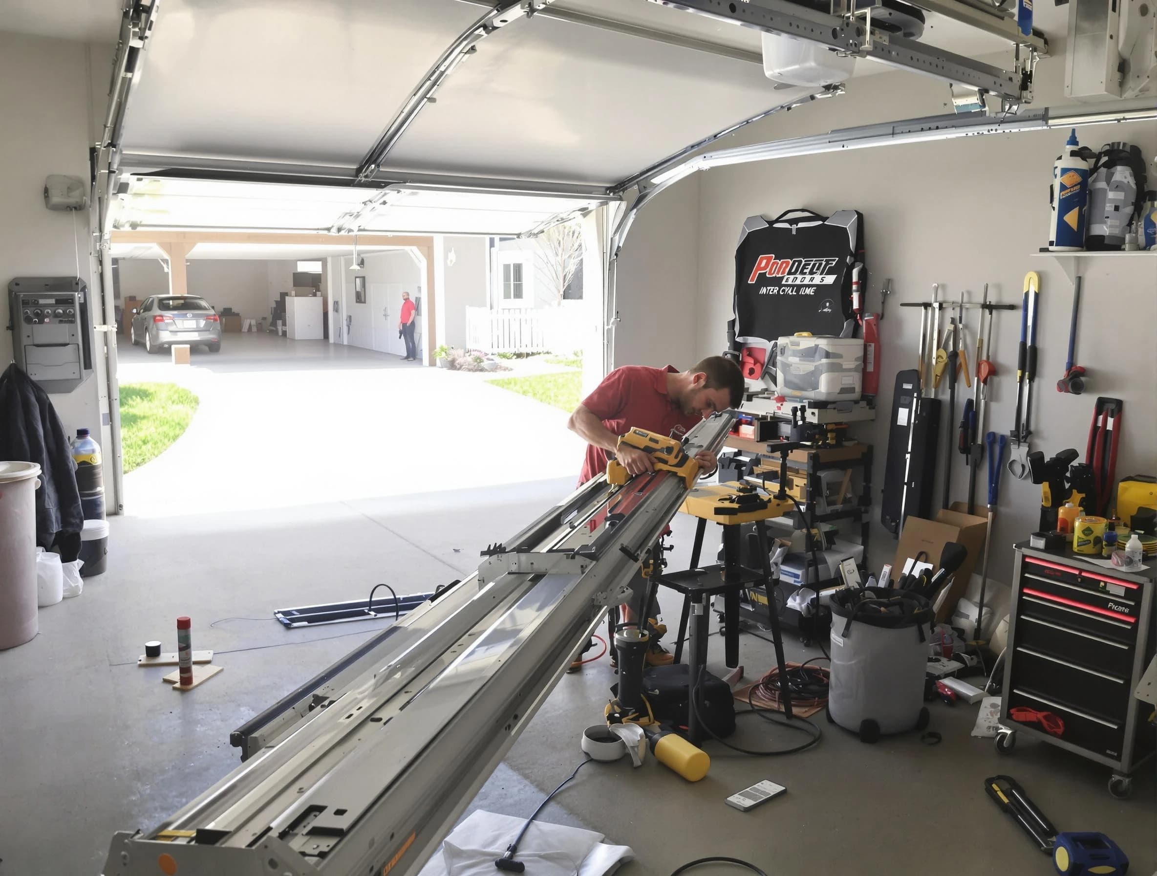 Punta Gorda Garage Door Repair expert performing track repair in Punta Gorda