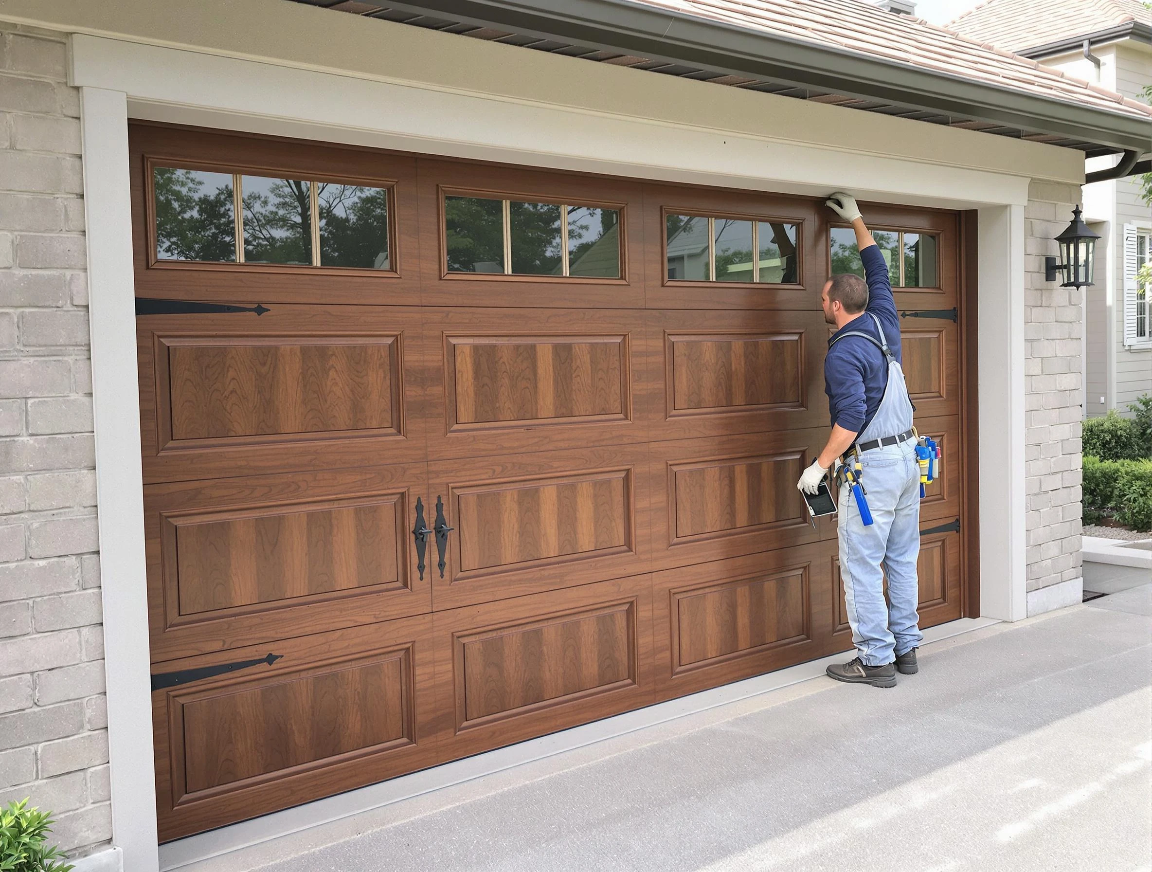Custom garage door showcase by Punta Gorda Garage Door Repair in Punta Gorda