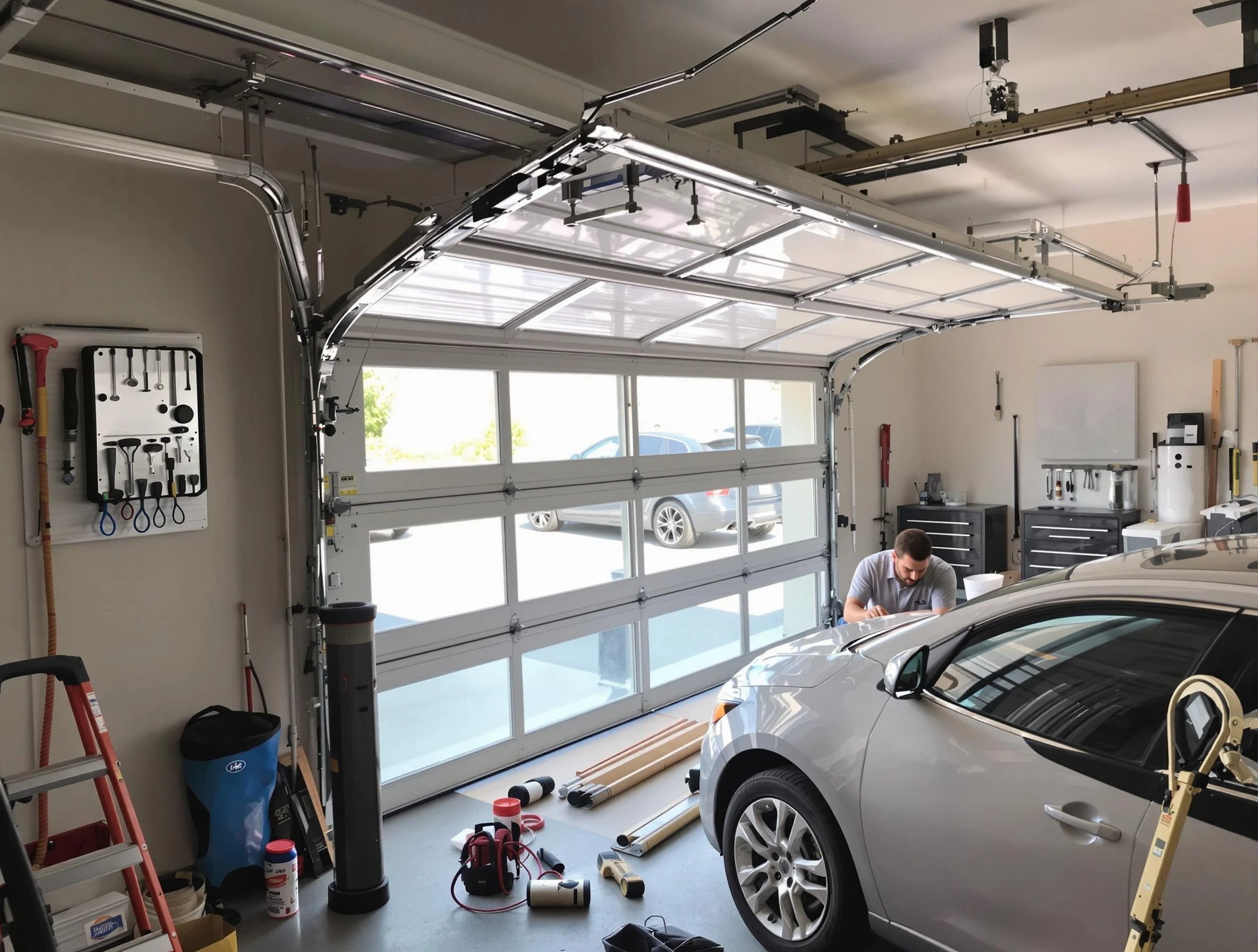 Garage door noise reduction service by Punta Gorda Garage Door Repair in Punta Gorda